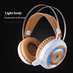 High Quality Wired Gaming Headphones LED Light Deep Bass