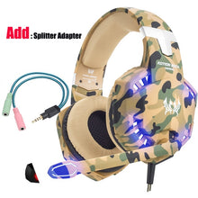 Load image into Gallery viewer, Led 3.5mm Earphone Gaming Headset With Microphone Mic Gamer PC PS4 Game Stereo Gaming Headphone
