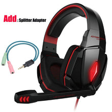 Load image into Gallery viewer, Led 3.5mm Earphone Gaming Headset With Microphone Mic Gamer PC PS4 Game Stereo Gaming Headphone